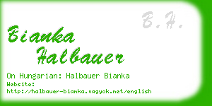 bianka halbauer business card